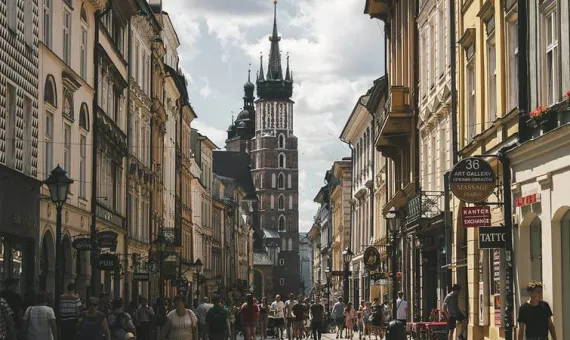 turisti na ulicama Krakova