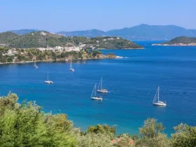 brodovi u Jonskom moru na Lefkadi