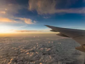 Pogled iz aviona na oblake