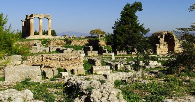 drevni korint peloponez