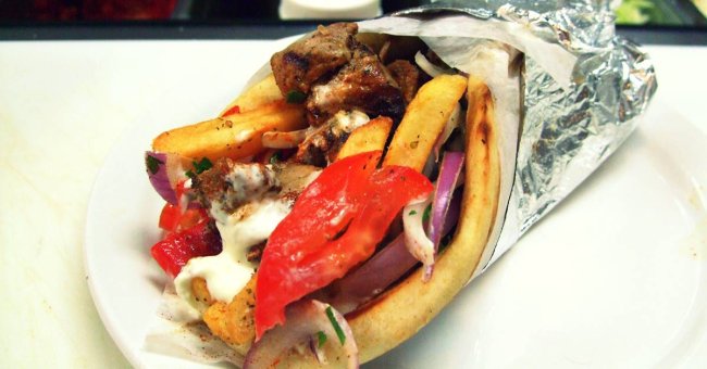 svinjski giros u piti