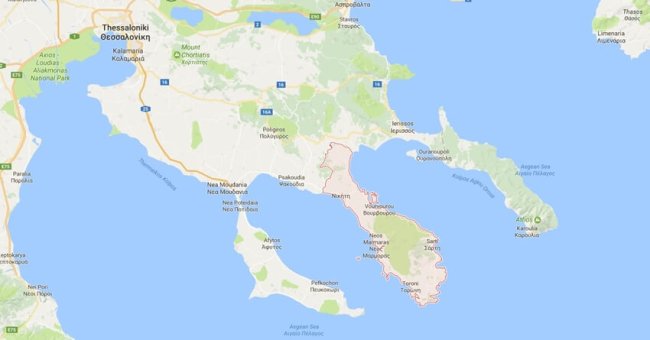 Neos Marmaras lokacija Sitonija Halkidiki