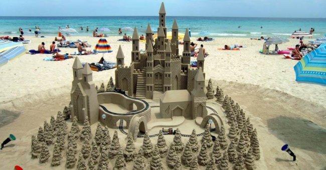 ljoret de mar castell en la plaja